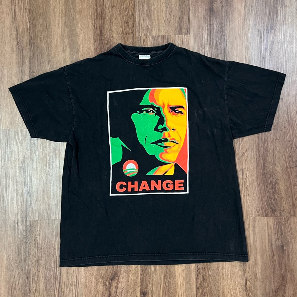 Vintage Y2K Obama 2008 Campaign T-Shirt